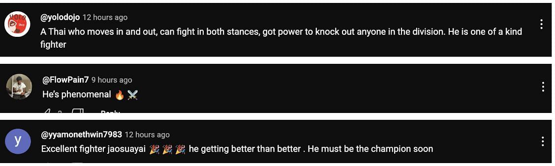Comment from YouTube